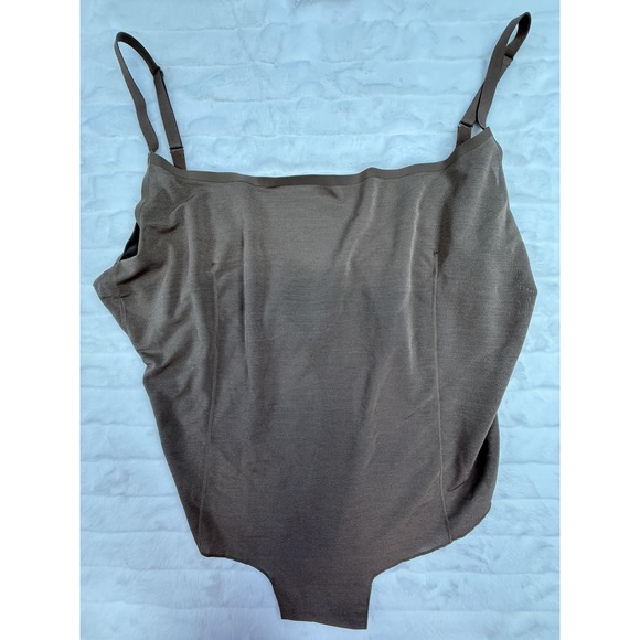 Skims Bodysuit Womens 4XL Adjustable Strap Shapewear Thong‎ Nylon Spandex Plus